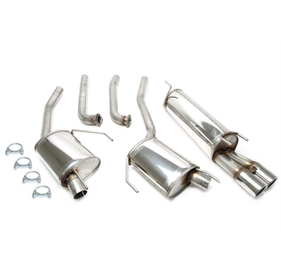 Sistema de acero inoxidable TA Technix Tubo de escape: 2x80 mm con homologación CE  Valido para: Opel Omega B Caravan type V94 M