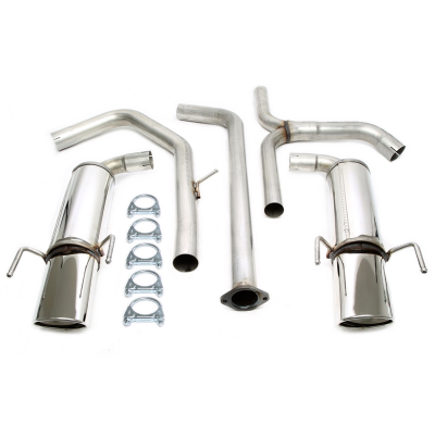 Sistema de acero inoxidable dúplex TA Technix Tubo de escape: 1*1x90x120 mm izquierdo y derecho, redondo / enrollado con aprobac