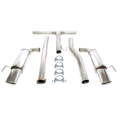 Sistema de acero inoxidable dúplex TA Technix Tubo de escape: 1*1x90x120 mm a la izquierda y a la derecha, redondo/enrollado con