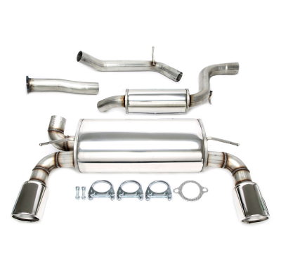 Sistema de acero inoxidable TA Technix Duplex Tubo de escape: 1*1x100mm izquierdo y derecho, redondo/enrollado Atención! El comp