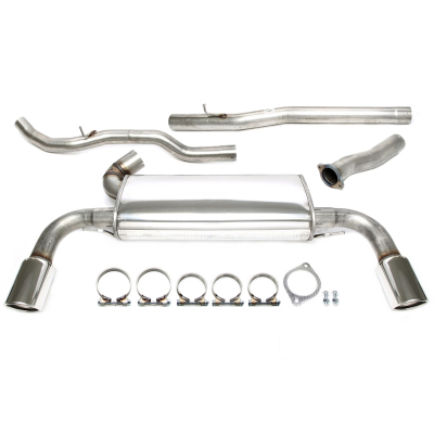 Sistema de acero inoxidable dúplex TA Technix Tubo de escape: 1*1x100 mm a la izquierda y a la derecha, redondo/enrollado Atenci