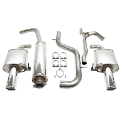 Sistema de acero inoxidable TA Technix Duplex Tubo de escape: 1*1x100 mm a la izquierda y a la derecha, redondo/enrollado con ho