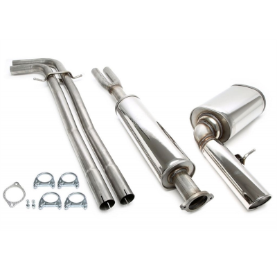 Sistema de acero inoxidable TA Technix Tubo de escape: 1x100 mm, redondo / enrollado con aprobación CE  Valido para: Volvo V70 I