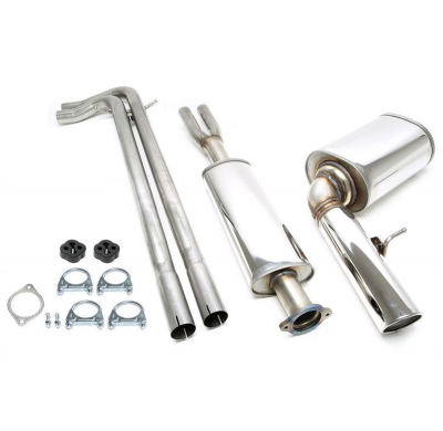 Sistema de acero inoxidable TA Technix Tubo de escape: 1x100 mm, redondo / enrollado con aprobación CE  Valido para: Volvo V70 I