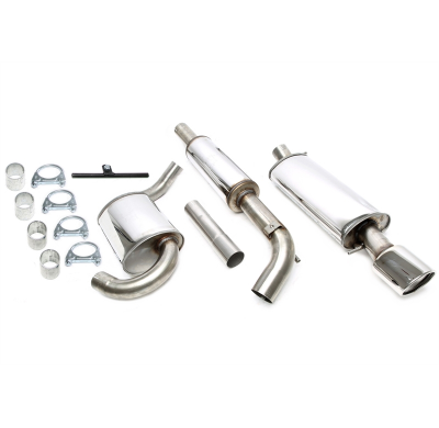 Sistema de acero inoxidable TA Technix Tubo de escape: 1x90x120 mm con aprobación CE  Valido para: VW Corrado Tipo 53I año de fa