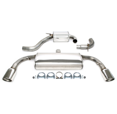 Sistema de acero inoxidable TA Technix Duplex Tubo de escape: 1x100 mm izquierdo y derecho con homologación CE e24-032391  Valid