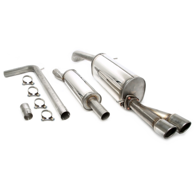 Sistema de acero inoxidable TA Technix Tubo de escape: 2x80 mm, redondo / enrollado con aprobación CE  Valido para: Seat Ibiza I