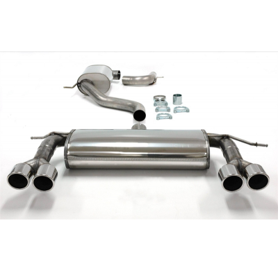 Sistema de acero inoxidable TA Technix Duplex Tubo de escape: 2*2x80 mm a la izquierda y a la derecha, redondo / enrollado con a