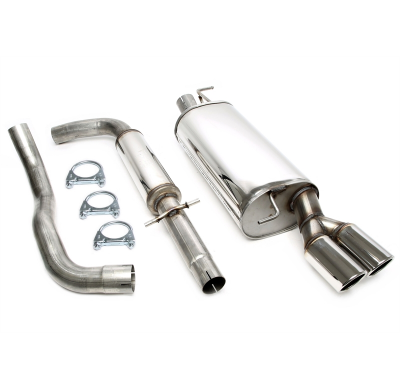 Sistema de acero inoxidable TA Technix Tubo de escape: 2x80 mm, redondo / enrollado con aprobación CE  Valido para: Seat Leon Ti