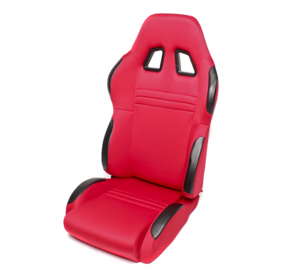 Asiento deportivo TA Technix - rojo, Alcantara, ajustable, derecho Asiento de media carcasa con mecanismo abatible Dimensión del