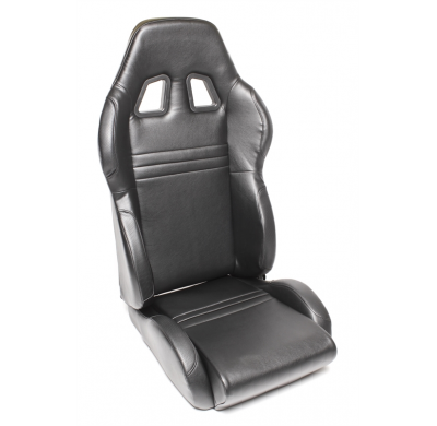 Asiento deportivo TA Technix - negro, símil cuero, ajustable, izquierdo Asiento de media carcasa con mecanismo abatible Dimensió