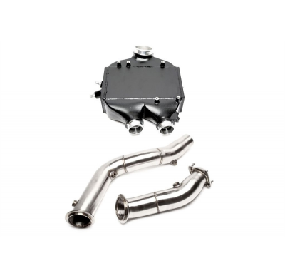 Kit de actualización TA Technix Intercooler + Downpipe  Intercooler: intercooler refrigerado por agua 90 mm Longitud: aprox. 440