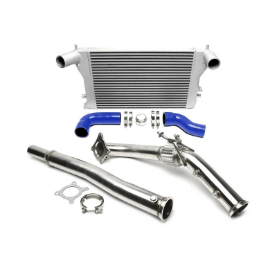 Kit de actualización TA Technix Kit de intercooler + Downpipe  Intercooler: Dimensiones: Dimensión de la red 595 mm x 400 mm x 5