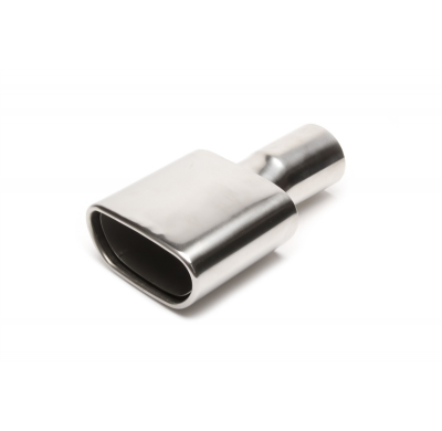 Tubo de escape TA Technix acero inoxidable 141x71 mm trapezoidal / redondeado, longitud: 247 mm Tubo de escape soldado No valido