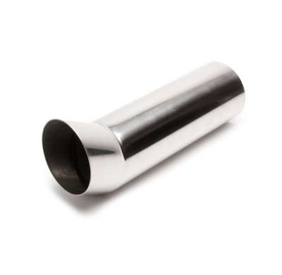 Tubo de escape TA Technix acero inoxidable 76 mm DTM redondo / afilado, longitud: 305 mm Tubo de escape soldado No valido para a