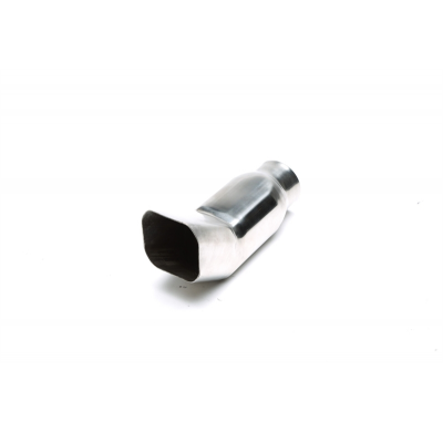 TA Technix tubo de escape acero inoxidable 76 x 71 mm DTM angular / agudo, longitud: 215 mm, dimensión de conexión: 61 mm tubo d