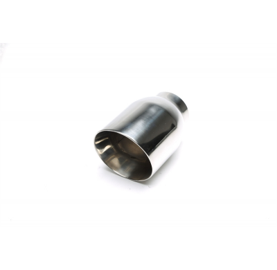 TA Technix tubo de escape acero inoxidable 110 mm ovalado / biselado, longitud: 165 mm, conexión: 76 mm tubo de escape soldado N