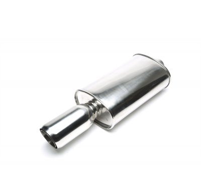 Escape trasero TA Technix inox sport universal 90 / 75mm redondo / afilado / biselado  acero inoxidable muy pulido Universal