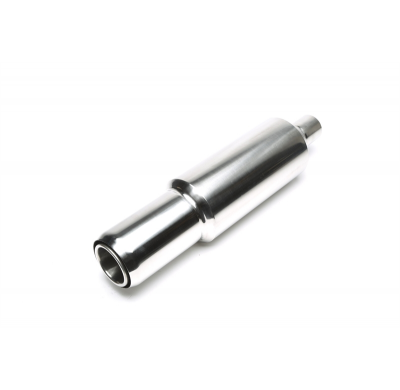 Silenciador trasero sport TA Technix inox universal 115 / 80mm redondo / bridado / afilado  acero inoxidable muy pulido Usable u
