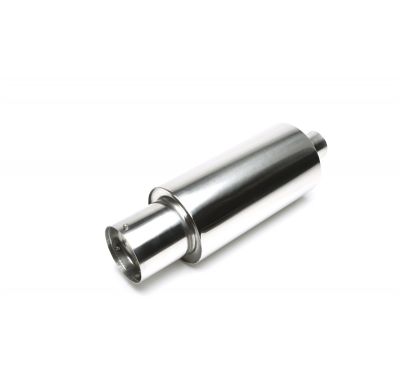 Silenciador trasero deportivo TA Technix acero inoxidable universal 110 / 40mm redondo / afilado  acero inoxidable pulido Univer