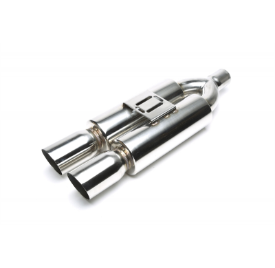 Silenciador trasero deportivo TA Technix acero inoxidable universal 2 x 92 x 87 mm ovalado / afilado / biselado  acero inoxidabl