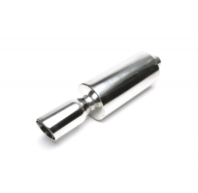 Escape trasero TA Technix inox sport universal 100 / 75mm redondo / embridado / biselado  acero inoxidable muy pulido Univer