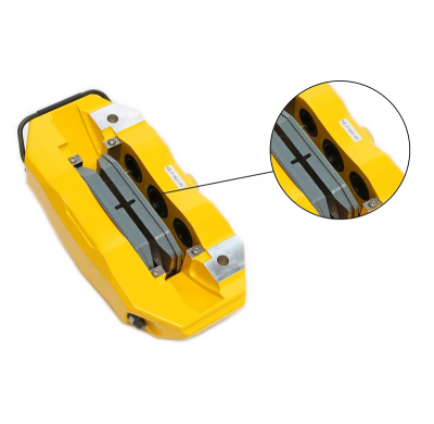 Kit de actualización del sistema de frenos de 6 pistones TA Technix  El kit incluye: Kit de pinzas de 6 pistones Color: amarillo