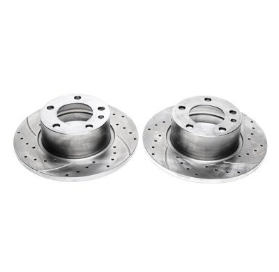 Juego de discos de freno deportivos TA Technix eje delantero perforado + ranurado OEM-Vergleichsnummer: 34111163134  Valido para