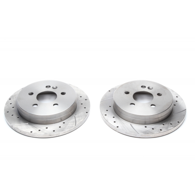 Juego De Discos De Freno Deportivos Ta Technix Eje Trasero Perforado + Ranurado Oem-Vergleichsnummer: 1634210112  Valido Para: M