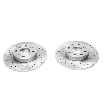 Juego De Discos De Freno Deportivos Ta Technix Eje Delantero Perforado + Ranurado#número De Comparación Zoem: 51806099  Valido P