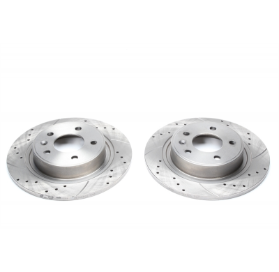 Juego De Discos De Freno Deportivos Ta Technix Eje Trasero Perforado + Ranurado#número De Comparación Zoem: 13502139, 569071, 13
