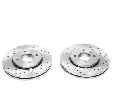 Juego de discos de freno deportivos TA Technix eje delantero perforado + ranurado + ventilado internamente OEM-Vergleichsnummer:
