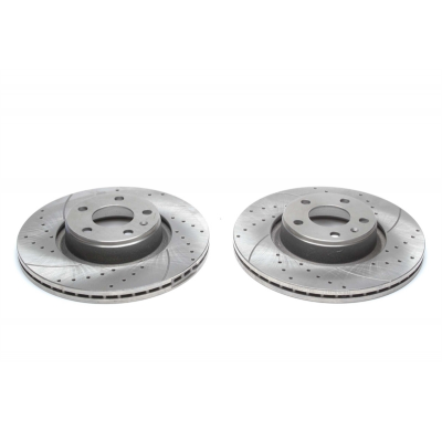 Juego de discos de freno deportivos TA Technix eje delantero perforado + ranurado + ventilado internamente OEM-Vergleichsnummer: