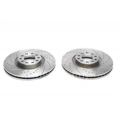Juego de discos de freno deportivos TA Technix eje delantero perforado + ranurado + ventilado internamente OEM-Vergleichsnummer: