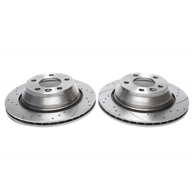 Juego de discos de freno deportivos TA Technix HA, perforados + ranurados + ventilados internamente OEM-Vergleichsnummer: 7L6615