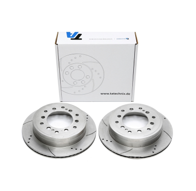 Juego de discos de freno deportivos TA Technix eje trasero perforado + ranurado + ventilado internamente#Número de comparación Z