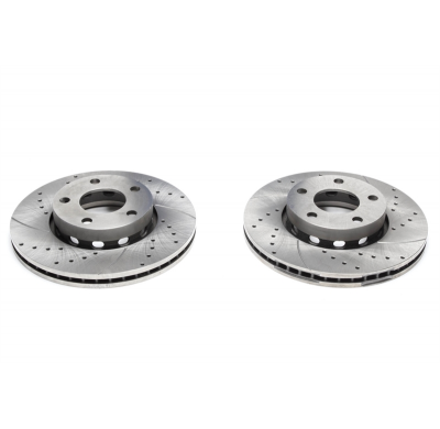 Juego de discos de freno TA Technix Sport eje delantero perforado + ranurado + ventilado internamente OEM-Vergleichsnummer: 8956