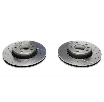 Juego De Discos De Freno Deportivos Ta Technix Eje Delantero Perforado + Ranurado + Ventilado Internamente#número De Comparación