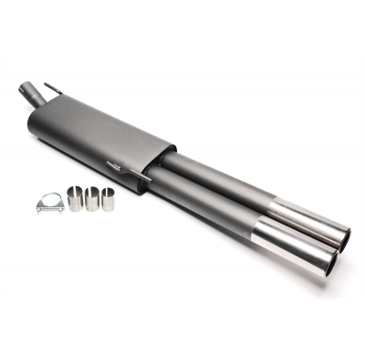 Escape trasero deportivo TA Technix Tubo de escape: 2x76mm redondo + embridado con homologación CE e1- 0310132  Valido para: