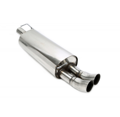 Silenciador trasero TA Technix 2x76mm DTM  del sistema de acero inoxidable EVOG4A-xx  Valido para: Audi A3 excl. Quattro, Tipo 8