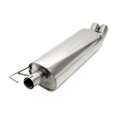 Silenciador trasero TA Technix 2x76mm DTM  del sistema de acero inoxidable EVOG4A-xx  Valido para: Audi A3 excl. Quattro, Tipo 8