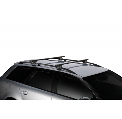 Barras Thule Barras directas-SmartRack-Acero negro BMW X5  5-Puertas SUV 08-13 Railing elevado