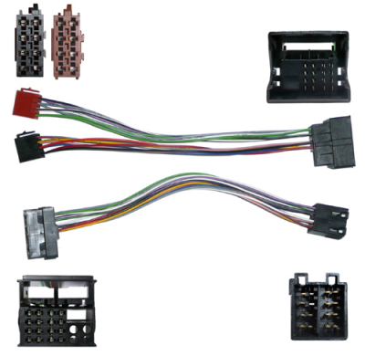 Conector Doble Iso Varios 2003 > ( 30 Cm. ) Valido Para Vehiculos Industriales  , Parrot , Out .