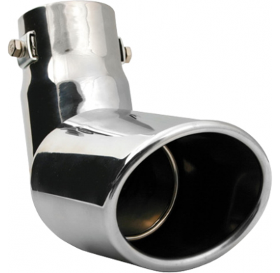 Cola Escape Gomito .60002 . 120º Inclinacion. Acero Inox. Oval. Diametro Adaptable Al Tubo Original 30 > 50 Mm. 60002