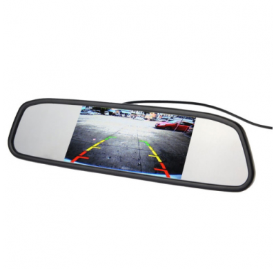 Espejo Retrovisor Pantalla 4.3 ", 2 Entrada Video, Av2 Para Camara Atras Y Av1 Para Dvd, Tdt, Etc.