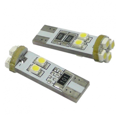 Kit Lamparas Posicion S/C 12v  , 8 Led Smd , Can Bus T10 , 10 X 30 Mm , 2,1 W.  X  9,5 D .