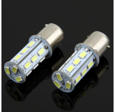 Kit Lamparas Ba15s, Tipo 1 Polo, 18 Led 5630 Smd, 12 V, 3w, 7000k, 360lm, 1156,