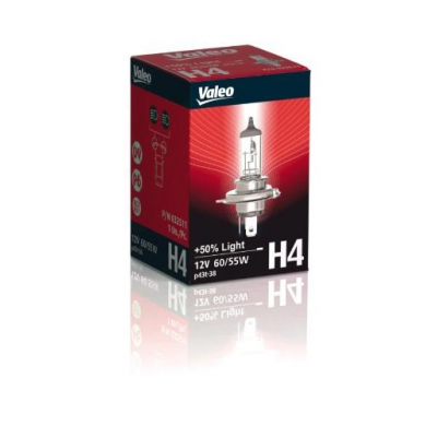 Lampara Valeo, 32511, H4 +50% Light, 12v , 60/55w, P43t-38,
