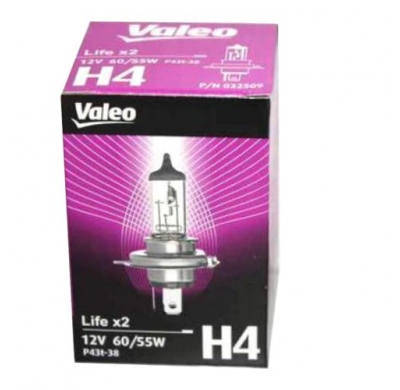 Lampara Valeo, 32509, H4 Life X2, 12v, 60/55w, P43t-38,