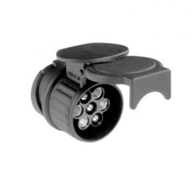 Clavija Plastica De 13 a 7 Polos 12 V. Especial Remolque